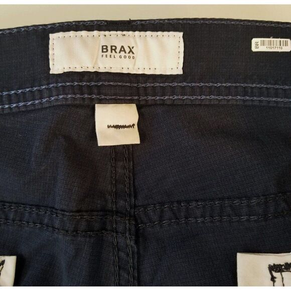 Brax Feel Good Cooper Fancy Blue Pants Mens Trousers Size 40x28 - Picture 7 of 9